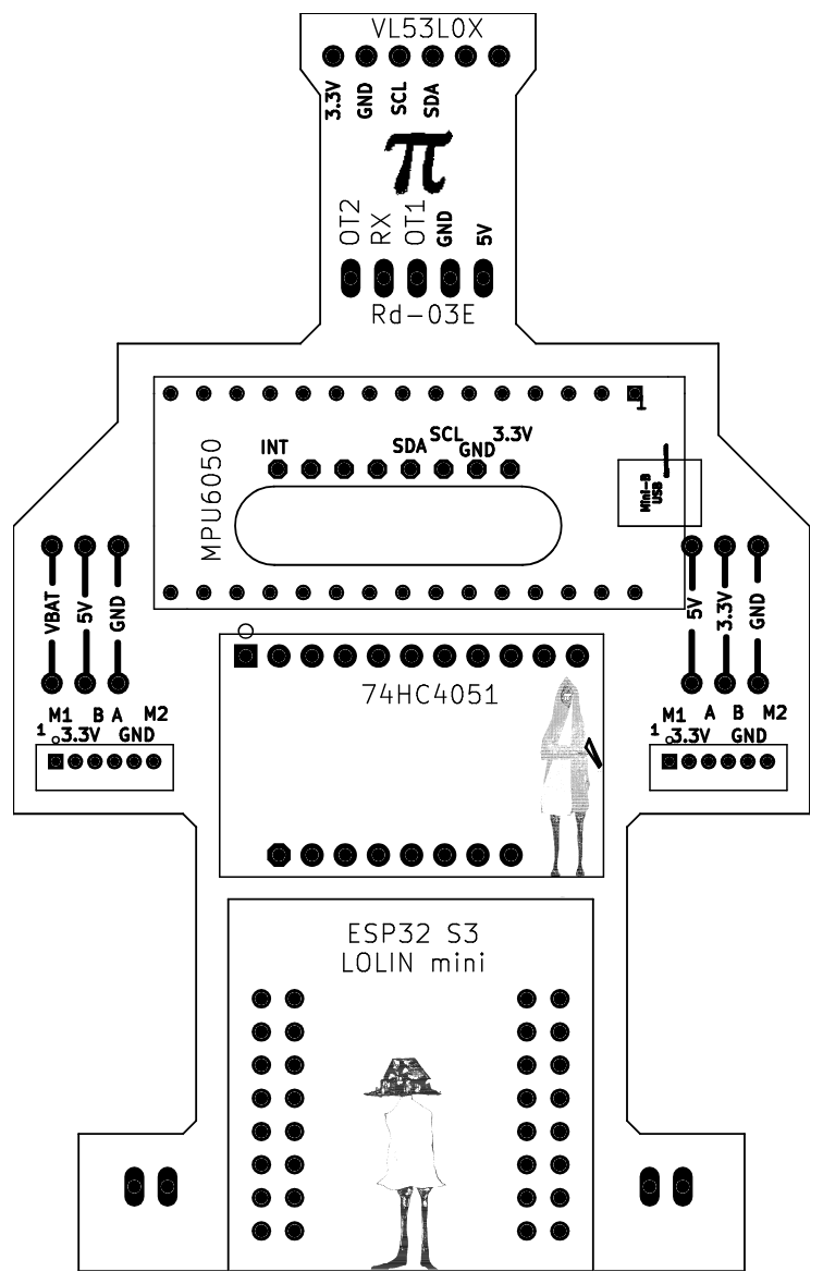 Dibujo técnico del Escudo Core